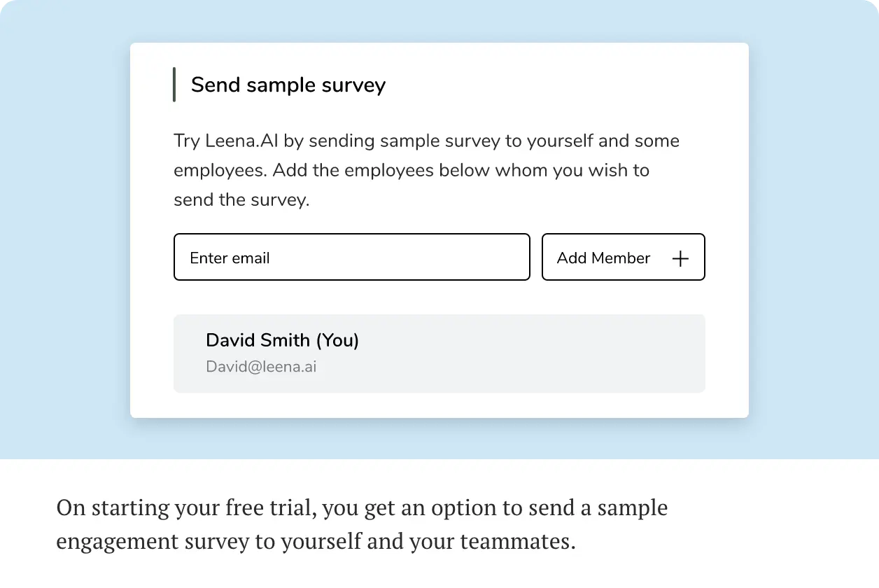 Get a sample survey