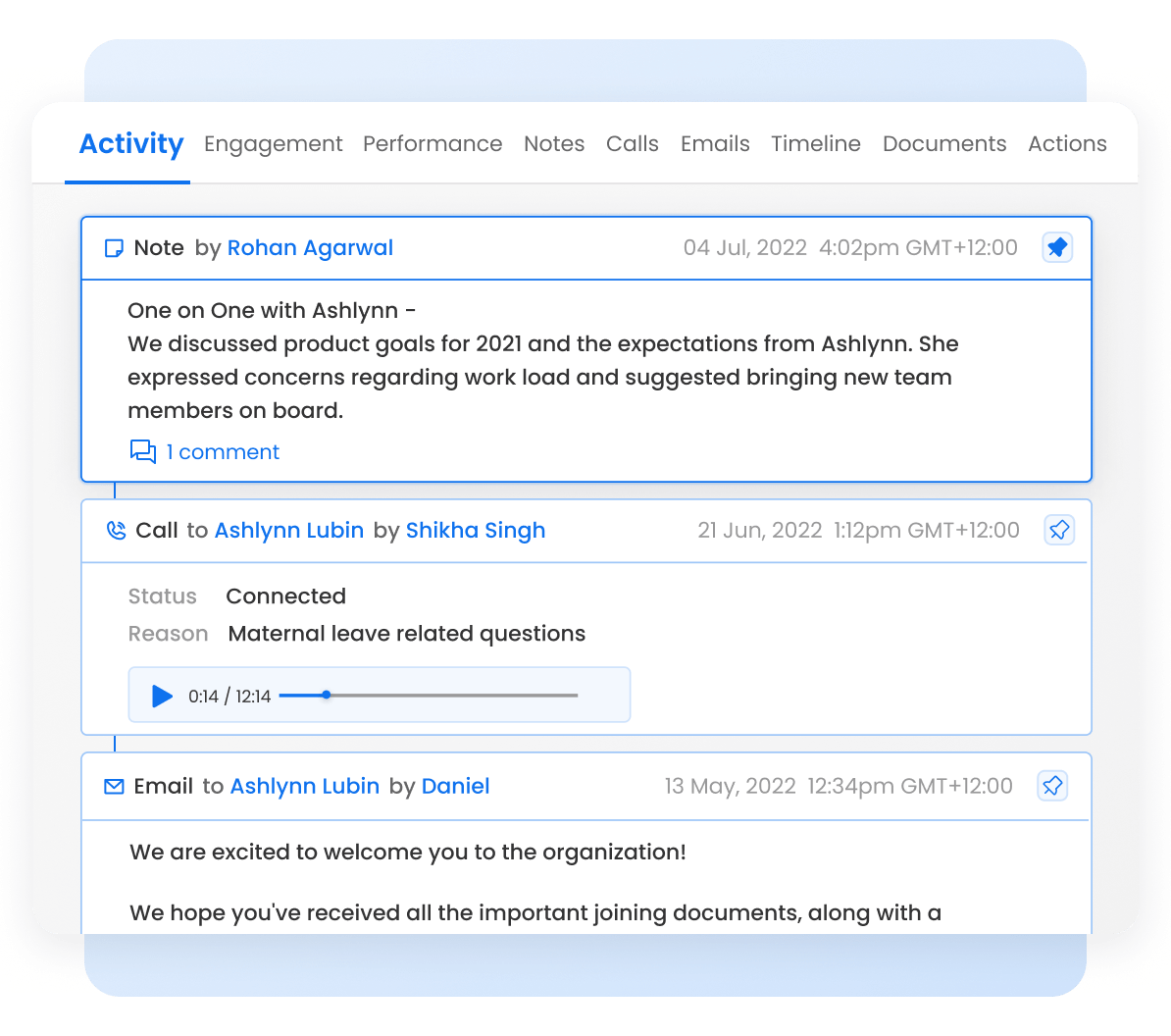 Organize Employee Interactions