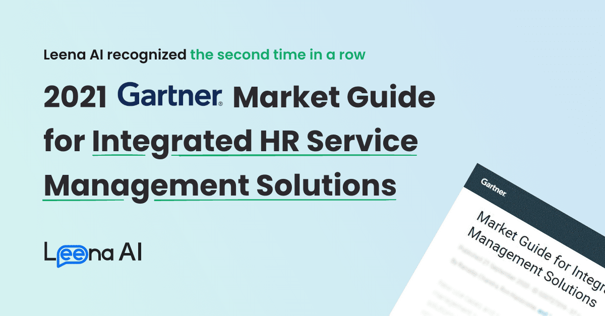 Gartner Market Guide for Integrated HR Service Management Solutions